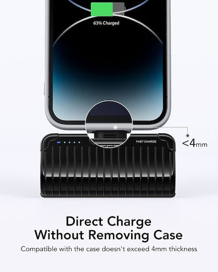 Veger W0558P Power Bank 5000mAh 20W Power Delivery Μαύρο