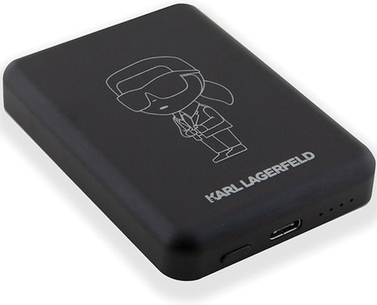Karl Lagerfeld Outline Ionik MagSafe Power Bank 5000mAh 15W Μαύρο
