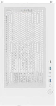 Natec Diaxid 605 Gaming Midi Tower Computer Case with Side Window and RGB Lighting White
