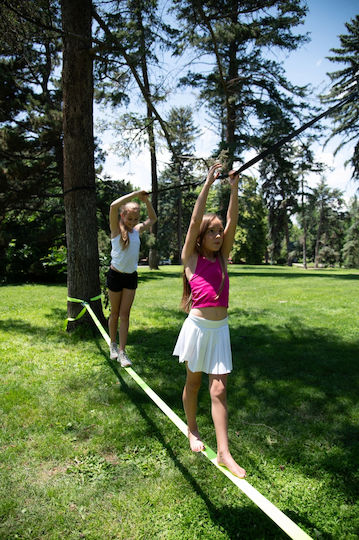 Slackline Walking On A Rope 15m