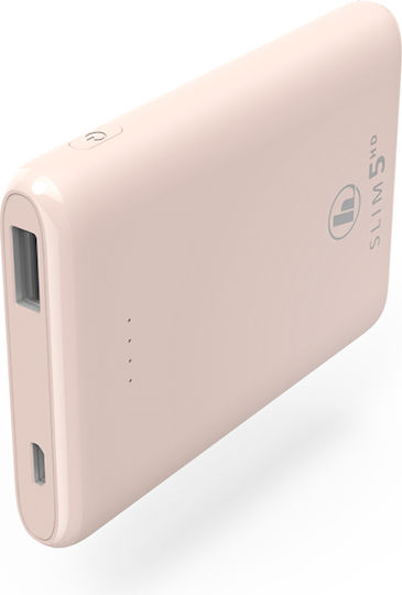 HAMA Slim 5HD Power Bank 5000mAh mit USB-A Anschluss Rosa