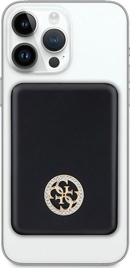 Guess Metal Logo MagSafe Power Bank 5000mAh 15W Μαύρο