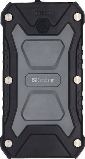 Sandberg Survivor Power Bank 10000mAh 20W με Θύρα USB-A και Θύρα USB-C Power Delivery Μαύρο