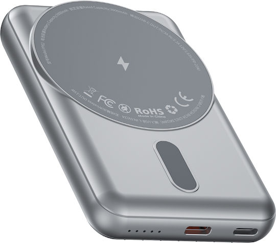 Wiwu PP02 MagSafe Power Bank 5000mAh 20W Μαύρο