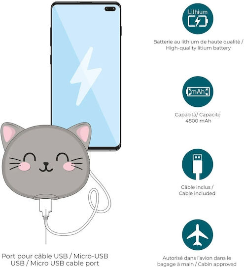 Legami Milano My Super Power 4800mAh Kitty