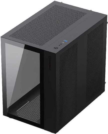 GameMax Infinity Gaming Midi Tower Κουτί Υπολογιστή με Πλαϊνό Παράθυρο Μαύρο