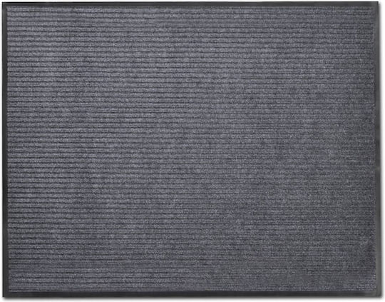 vidaXL Fußmatten Teppich mit rutschfester Unterlage Gray 60x90cm 4Stück