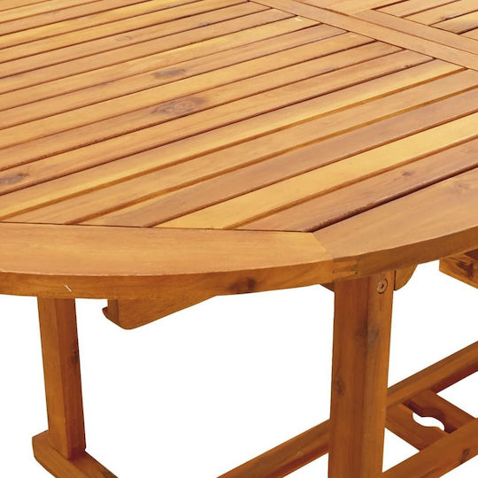 Garten- und Outdoor-Möbelsets Typsatz Speisesaal 7 Stück Blau-Weiß