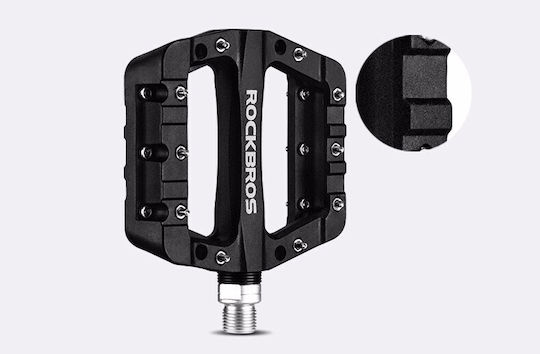 Rockbros Flat Bicycle Pedals Black