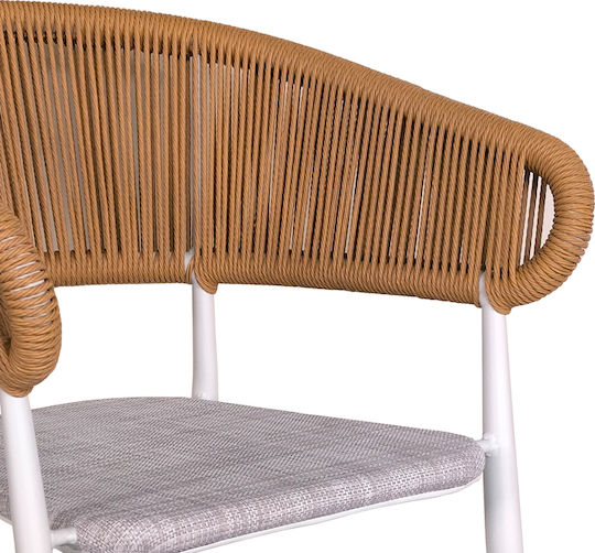 Kliton - Raven 3 Stück Weißes Garten- und Outdoor-Möbelset für kleinen Balkon