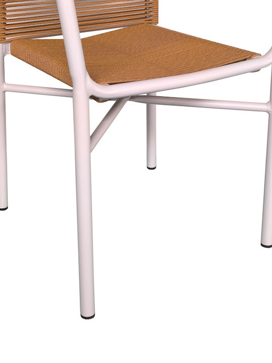 Kliton Clutch 3 Pieces White Dining Room Set for Small Balcony