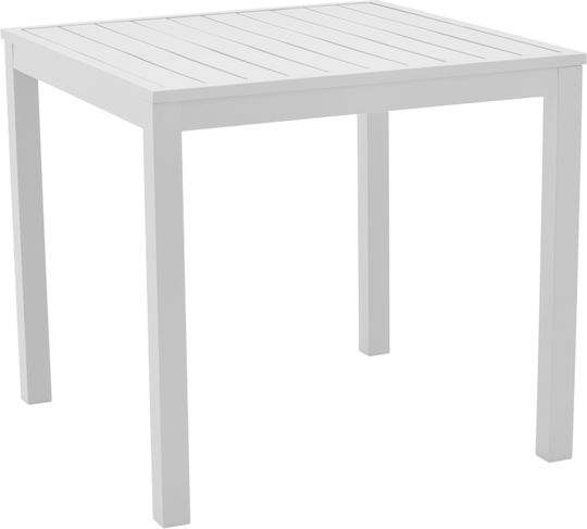 Kliton - Raven 3 Stück Weißes Garten- und Outdoor-Möbelset für kleinen Balkon
