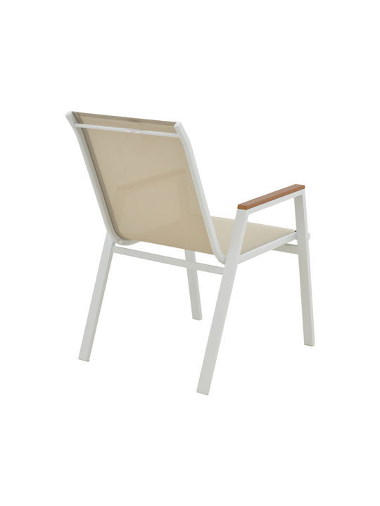 Kliton Azelie Dining Room Set for Small Outdoor Spaces 3 Pieces White