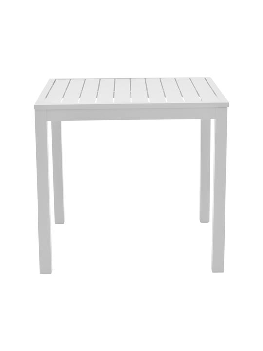 Kliton Dining Room Set for Small Outdoor Spaces Raven 3 Pieces White