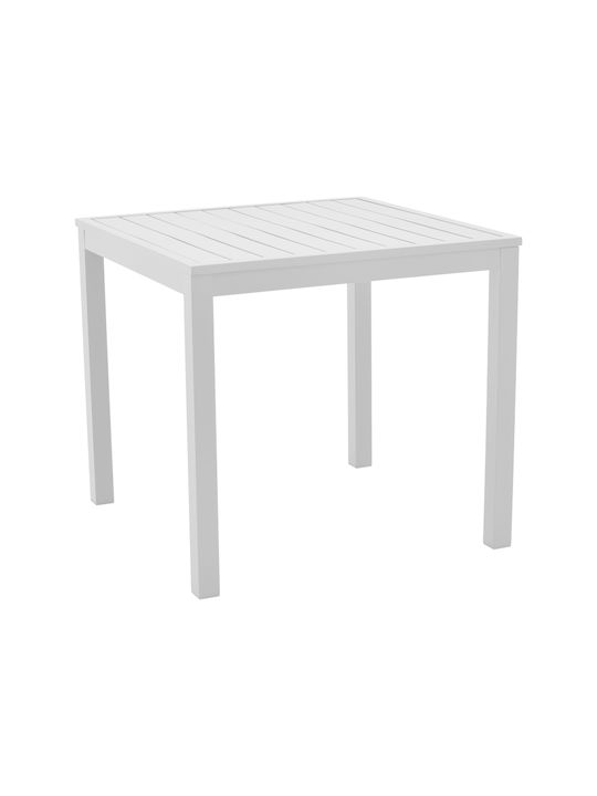 Dining Set for Small Outdoor Spaces Kliton - Pino 3 Pieces White