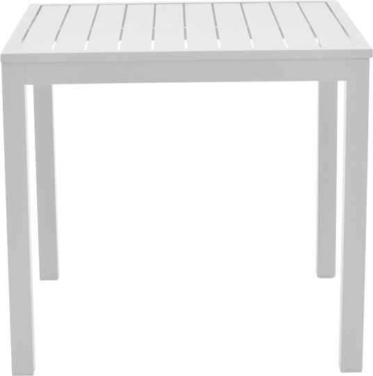 Pakketo Garten- und Outdoor-Möbelsets Typsatz Speisesaal 3 Stück Weiß