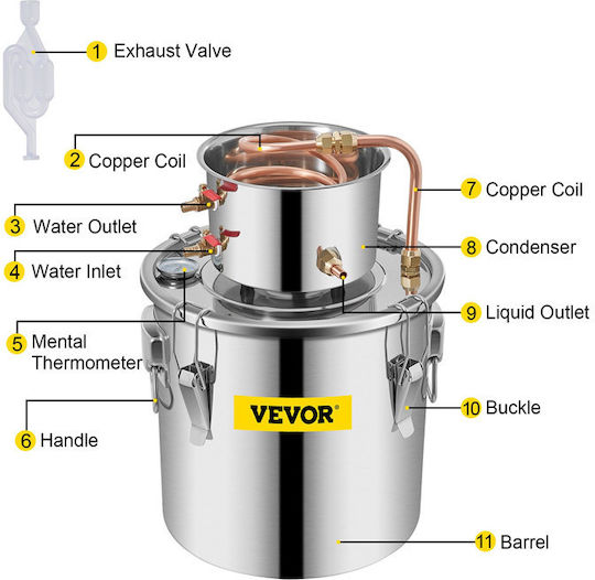 Vevor Distiller 11.4lt