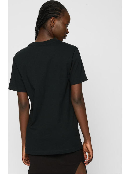 Flower Sneaker Women's T-shirt Floral Black
