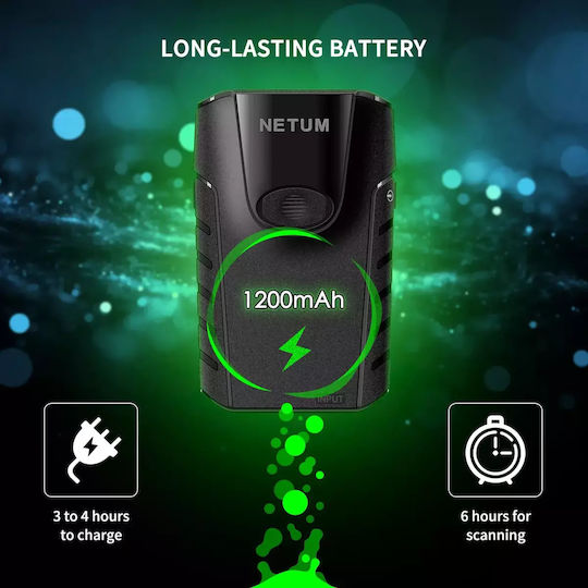Netum Scanner Χειρός Ασύρματο με Δυνατότητα Ανάγνωσης 2D και QR Barcodes