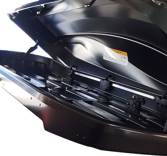 Auto Gs Car Roof Box with Double Opening and 480lt Capacity Black