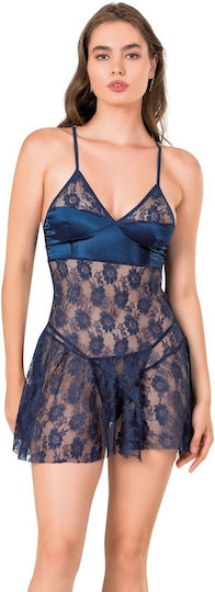 Moongirl Carla 281 Set Babydoll Sexy Set Babydoll & String Blue