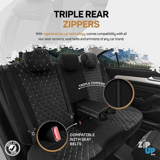 Auto Gs Front Mats Universal 2pcs Black