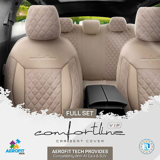 Auto Gs Μπροστινά Πατάκια Universal 2τμχ Μπεζ