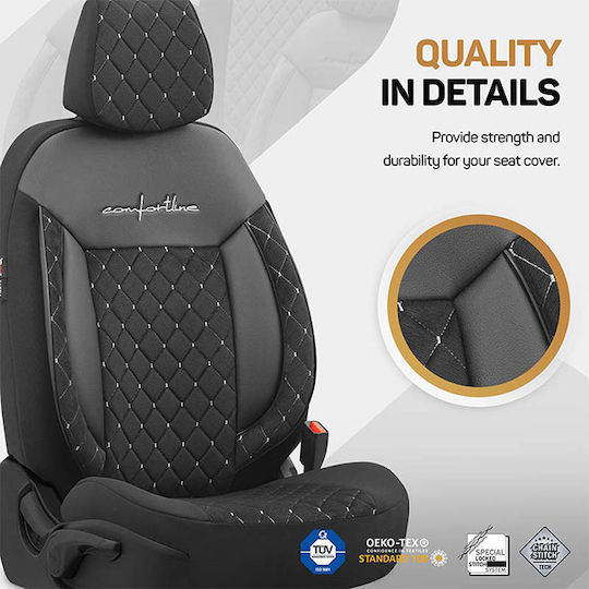 Auto Gs Front Mats Universal 2pcs Black