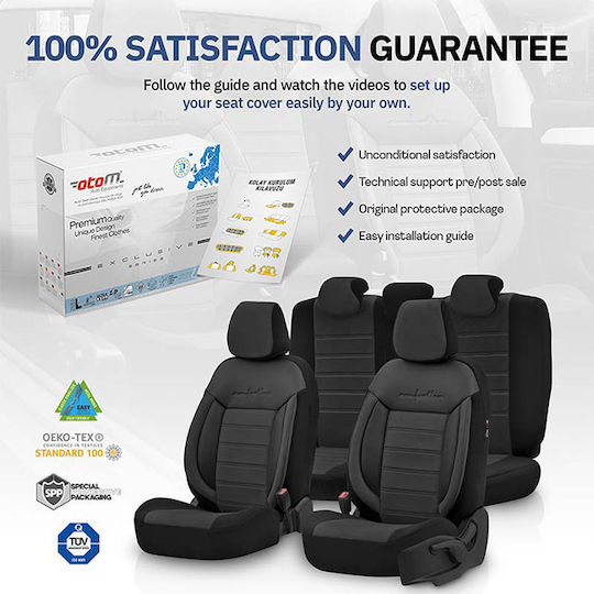 Auto Gs Covorașe Față Universal 2buc din Piele sintetica Negre