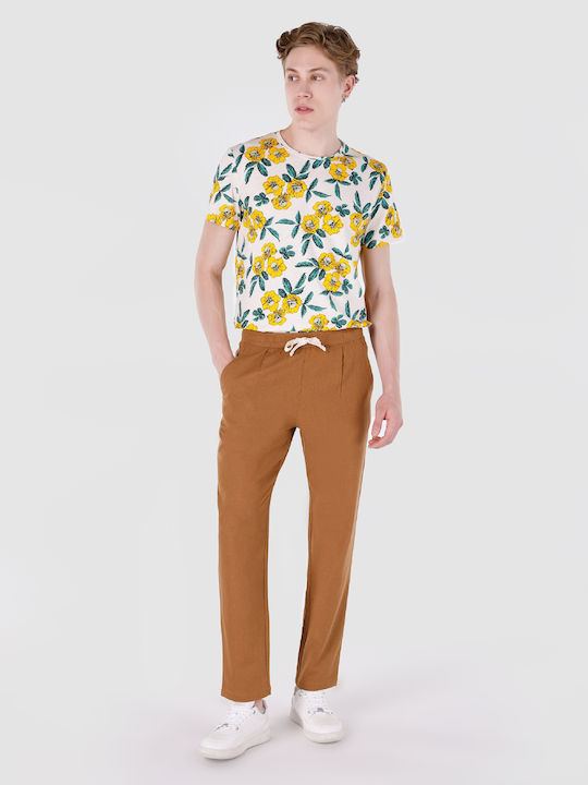 Pantaloni cu Croială Normală Brown