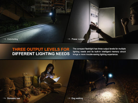 Fenix Φακός LED IP68 με Μέγιστη Φωτεινότητα 200lm