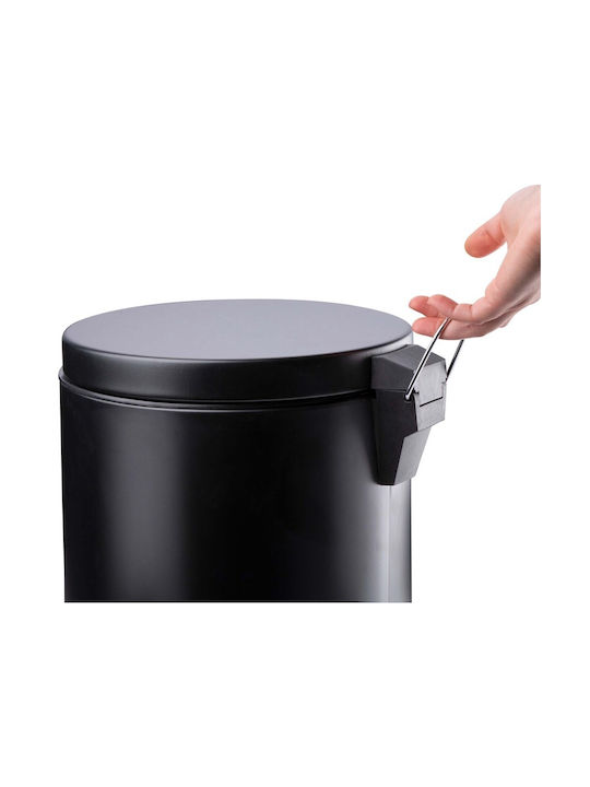 Dirt Devil Coș de Gunoi Plastic cu Pedală Negru 12l