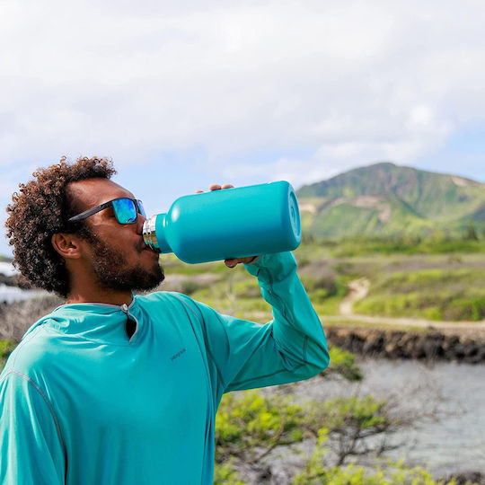 Hydro Flask Hydro Flask Wide Mouth Μπουκάλι Θερμός Ανοξείδωτο BPA Free 2lt Μαύρο