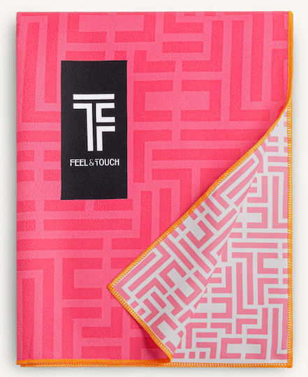 Feel & Touch Mikrofasertuch Körper Doppelseitig in Etui Fuchsia 180x90cm