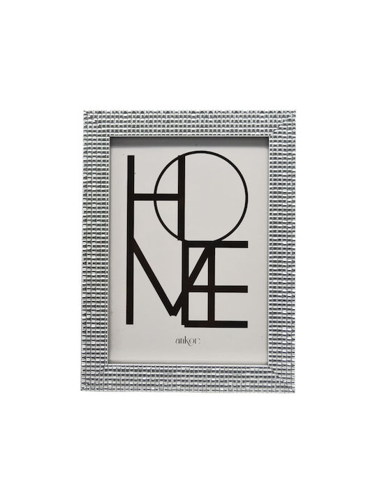Ankor Plastic Photo Frame with Silver Frame