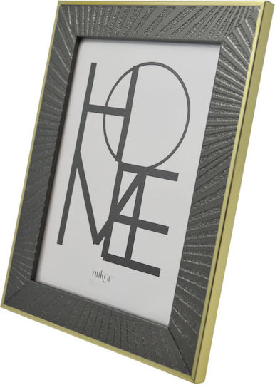 Ankor Plastic Photo Frame with Gray Frame