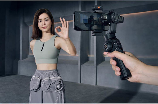 Zhiyun Smooth 5S AI Phone Gimbal with 3 Axis Stabilization and 26 Operating Hours Black