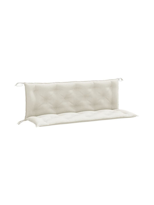 vidaXL Garden Bench Cushion with Backrest Beige 50x150cm
