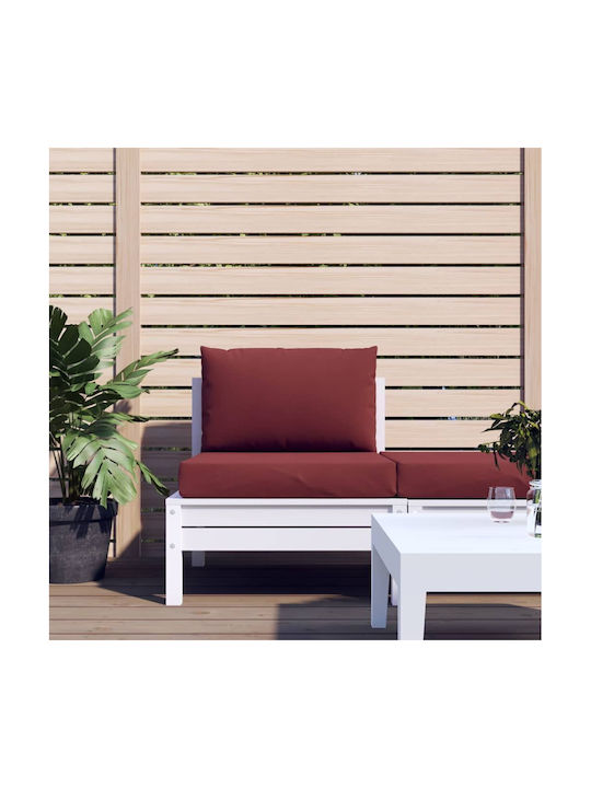 vidaXL Perna Scaunului De Grădină Cu Spătar Bordo 2 Buc 60x98 Cm