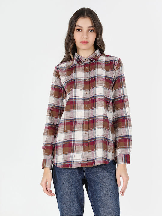 Women's Long Sleeve Shirt Bordeaux