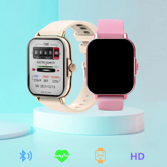 BeFIT Smartwatch με Παλμογράφο (Μπεζ)