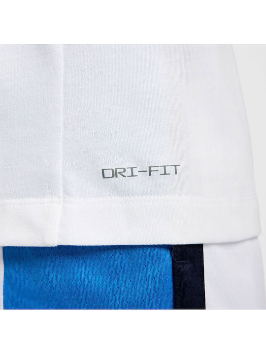 Team Greece Olympics Dri-Fit Athletic T-shirt White