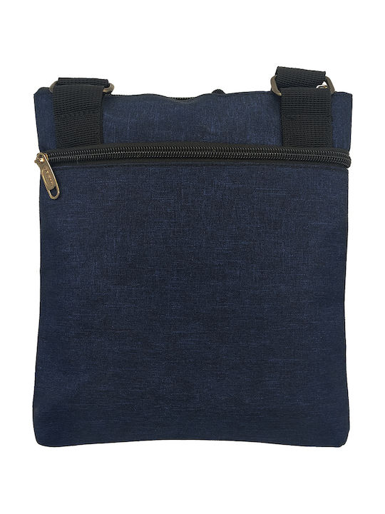 Ανδρική Τσάντα Ώμου / Χιαστί Navy Μπλε
