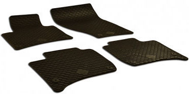 Umbrella Set Covorașe Față și Spate 3buc din Furtun pentru Volkswagen Touareg Audi V8 Porsche Ardei iute Negre