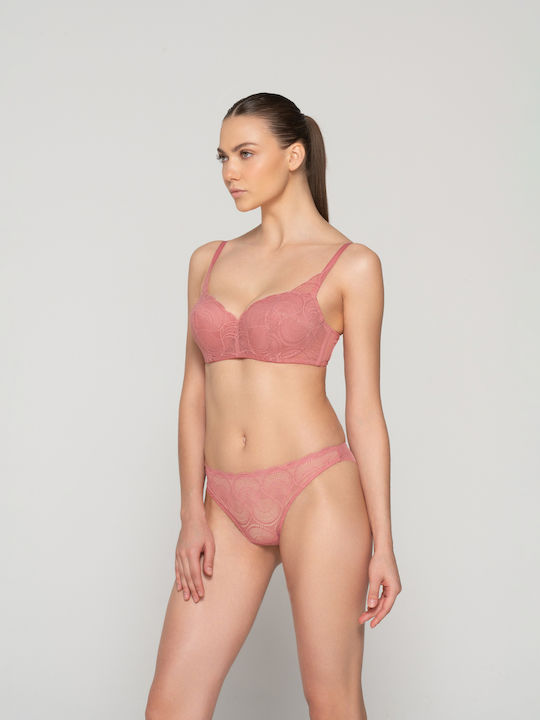 Luna Cotton Women's Brazil with Lace Rose