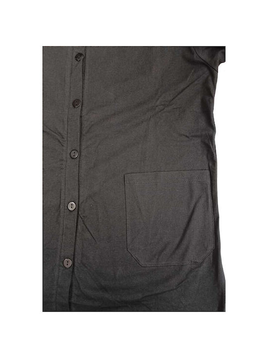 Summer Shirt Dress Black