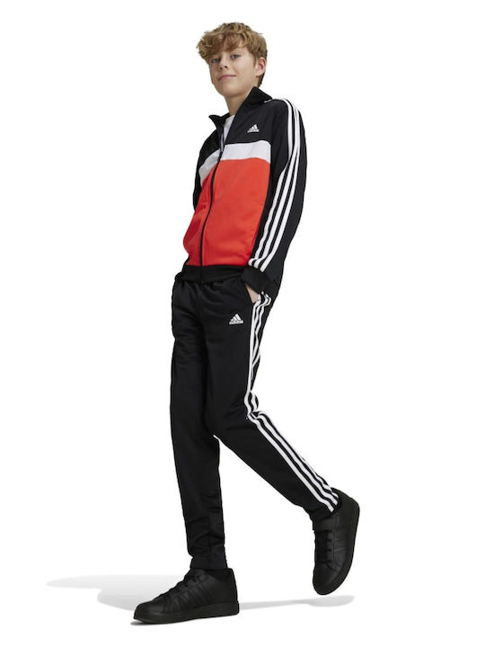 Kids Tracksuit Set With Jacket Black 3 Pieces Essentials