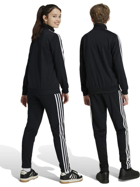 Kids Tracksuit Set With Jacket Black 3 Pieces Essentials