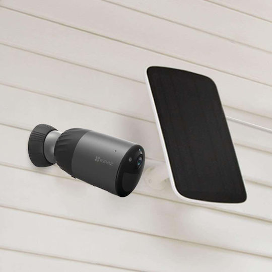 Ezviz BC1C 4K & Solar Panel F Kit IP Cameră de Supraveghere 4K Rezistentă la apă Pe baterii cu Comunicare Bidirecțională și Lentilă 2.8mm