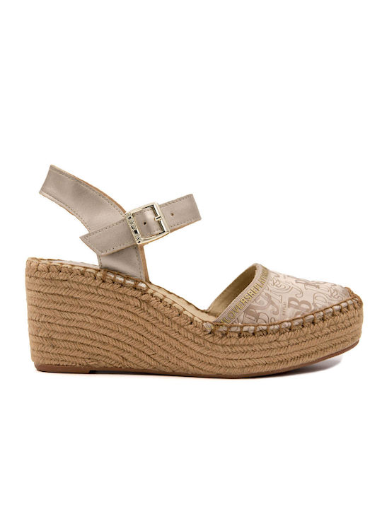 Replay Damenplattformen im Espadrilles-Stil Goldene